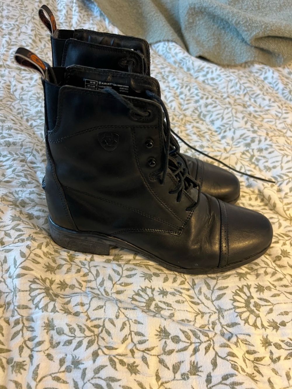 Ariat Black Leather Paddock Boots